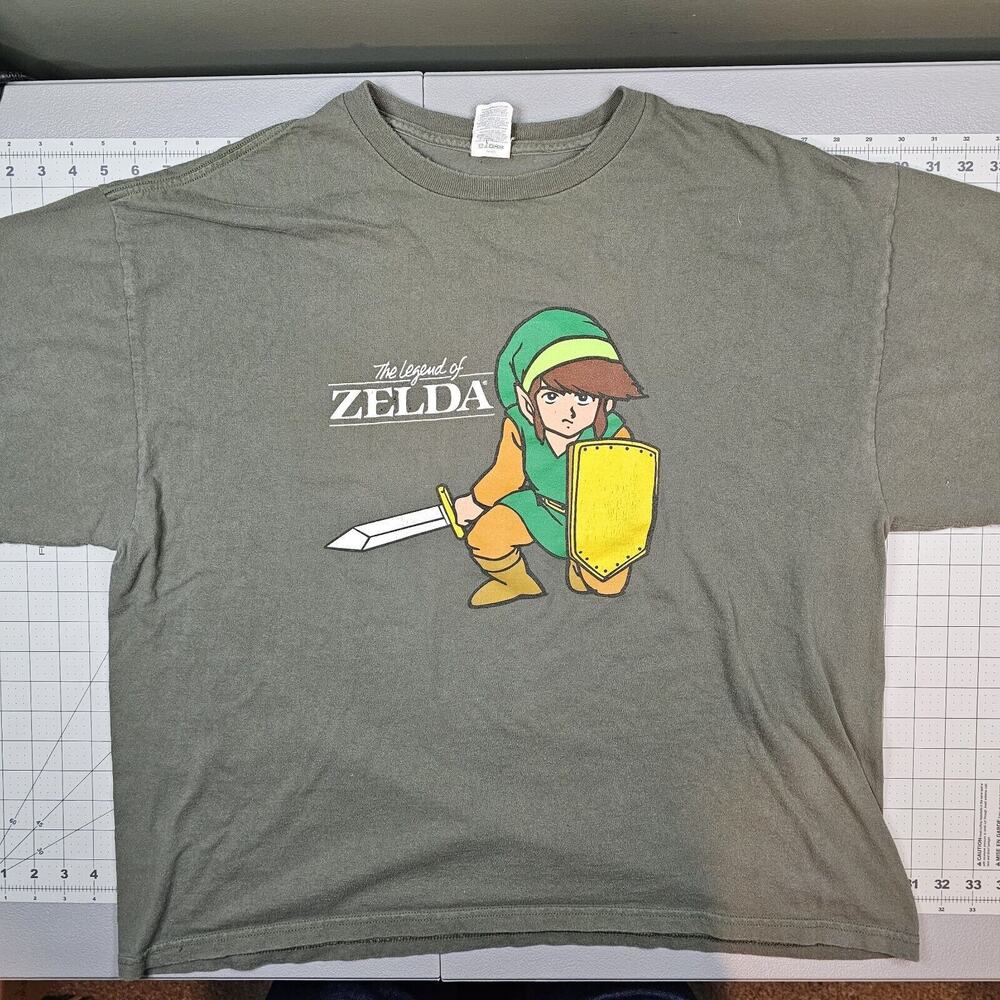 Vintage Zelda Tshirt Mens XL Link Nintendo Y2K Gamer Promo Gamercore Streetwear